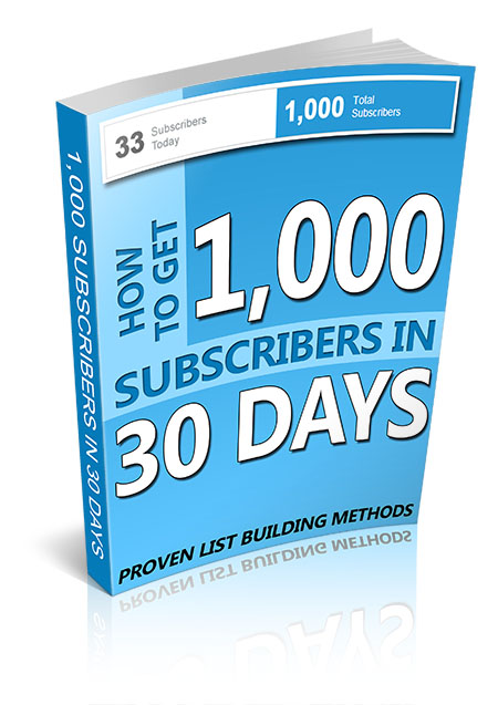 1,000 subs in 30 days